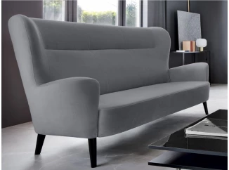 Trojmístná pohovka Next, šedá látka