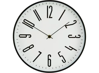 Nástěnné hodiny 30 cm, černé