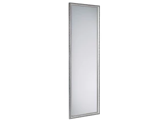 Nástěnné zrcadlo Loreley 35x125 cm, dřevěný stříbrný rám