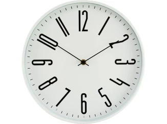 Nástěnné hodiny 30 cm, bílé