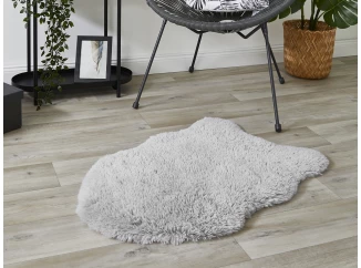 Umělá kožešina Alpa 50x80 cm, stříbrná