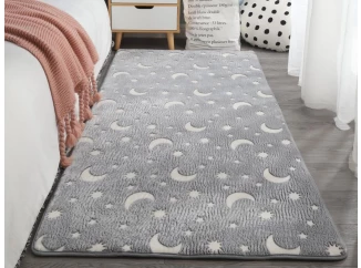 Dětský koberec svítící ve tmě Glow 120x160 cm, měsíčky