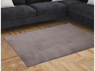 Koberec Plush 110x160 cm, stříbrný