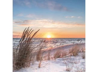 Obraz na plátně Západ nad mořem, 35x35 cm