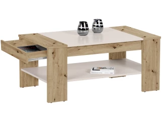 Konferenční stolek Finley Plus, dub artisan/béžový kašmír