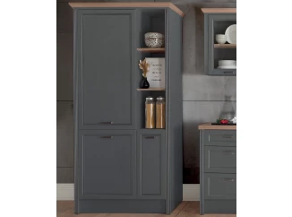 Kuchyňská skříň pro vestavnou lednici Jasmin, antracit/dub