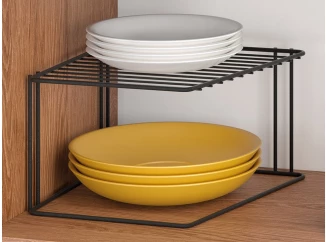 Stojan na talíře do skříňky Lava TouchTherm 25x15 cm, černý