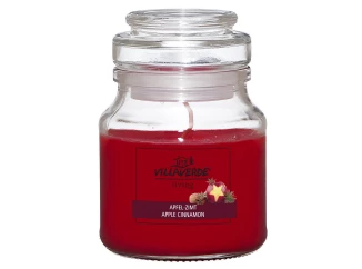 Vonná svíčka ve skleněné dóze Jablko, skořice