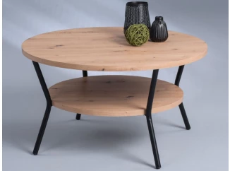 Kulatý konferenční stolek Aurora, dub artisan