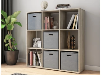 Regál s 9 přihrádkami Felicia, dub sonoma