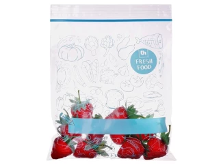 Sáčky na potraviny se zipem sada 20 ks, modrá