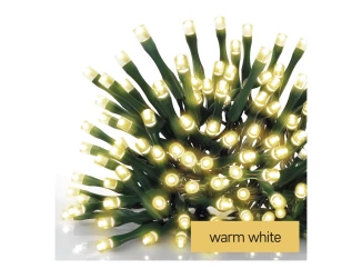 LED vánoční světelný řetěz 12 m, teplá bílá