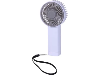 Ruční ventilátor USB nabíjení, bílý, 6,5x14 cm