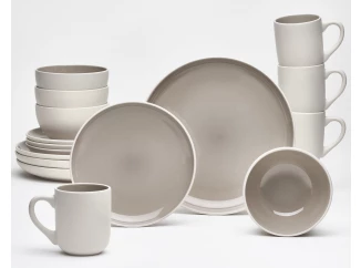 Jídelní servis (16 dílů) London, taupe