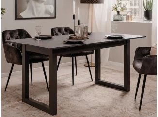 Rozkládací jídelní stůl Austin 160x90 cm, šedá břidlice