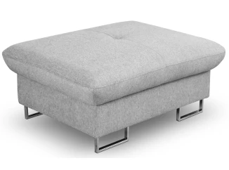 Taburet Fabio, světle šedá látka