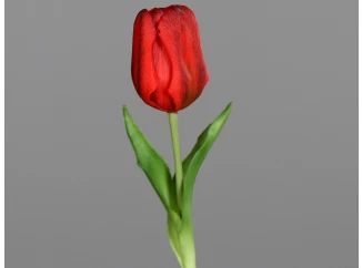Umělá květina Tulipán 20 cm, červená