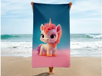 Dětská plážová osuška Phantasy Jednorožec, 80x160 cm