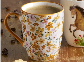 Hrnek Akvarelové květiny, 340 ml