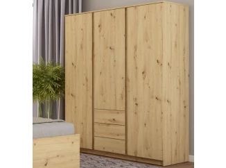 Šatní skříň Carlos, dub artisan, 152 cm