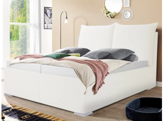 Postel Menton 180x200 cm, smetanově bílá látka