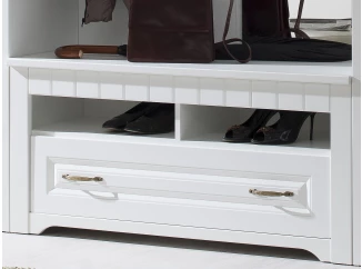 Nízká skříňka/botník Atik, bílý