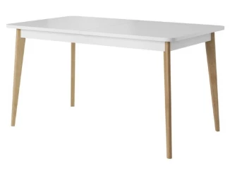 Rozkládací jídelní stůl Nordi 140x80 cm, dub/bílý