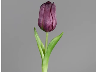 Umělá květina Tulipán 20 cm, fialová