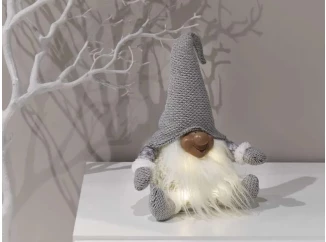 Vánoční dekorace LED skřítek, 35 cm