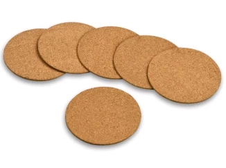 Korkový podtácek (set 6 ks) pureNatur, kulatý