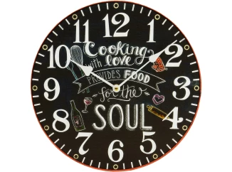 Nástěnné hodiny Cooking with love, 30 cm