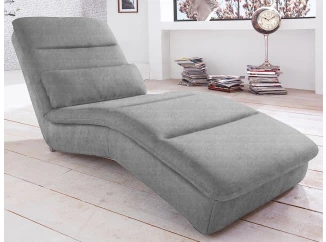 Relaxační lehátko Yankee, melírová světle šedá látka