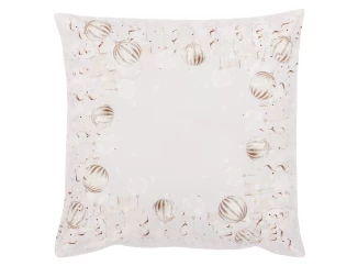 Dekorační povlak na polštář Vánoční koule 45x45 cm, šedý