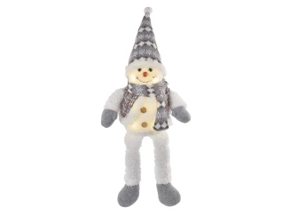Vánoční dekorace LED sněhulák, 31 cm