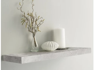 Police na zeď Shelvy 60 cm, šedý beton