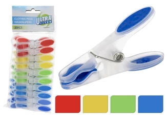 Kolíčky na prádlo (20 ks) Ultra Clean, barevné