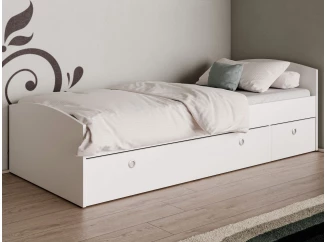 Postel s úložným prostorem Patrik 90x200 cm, bílá