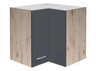 Horní rohová kuchyňská skříňka Tiago, dub san remo/šedá, šířka 60 cm