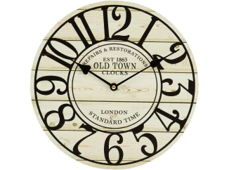 Nástěnné hodiny Old Town 30 cm, MDF