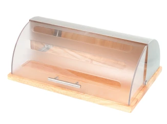 Chlebník Grande 39 cm, nerez/dřevo