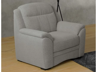 Křeslo Bruno, světle šedá látka