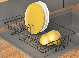 Odkapávač na nádobí Brema Lava TouchTherm, černý