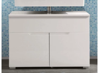 Koupelnová skříňka pod umyvadlo Spice, lesklá bílá