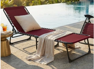 Zahradní lehátko Bielfeld, červené