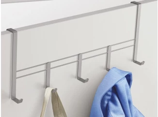 Závěsná lišta na dveře Polytherm L 38 cm, stříbrná mat