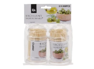 Párátka 2 x 200 ks, bambus