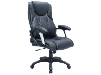 Kancelářské křeslo Montana, černá ekokůže