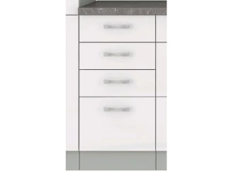 Dolní kuchyňská skříňka Bianka 40D, 40 cm, bílý lesk