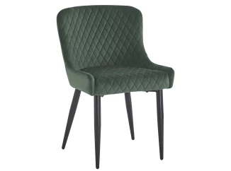 Jídelní židle Charlotta, lahvově zelená látka