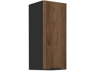 Horní kuchyňská skříňka Monza, 30 cm, ořech/černá